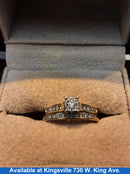 Ring - Engagement Set - Yellow Gold 10k (.417) 2.9 grams Size 7
