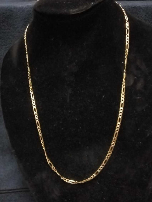 Figaro Chain - Tricolor Gold 14k (.585) 12.3 grams 22 inch