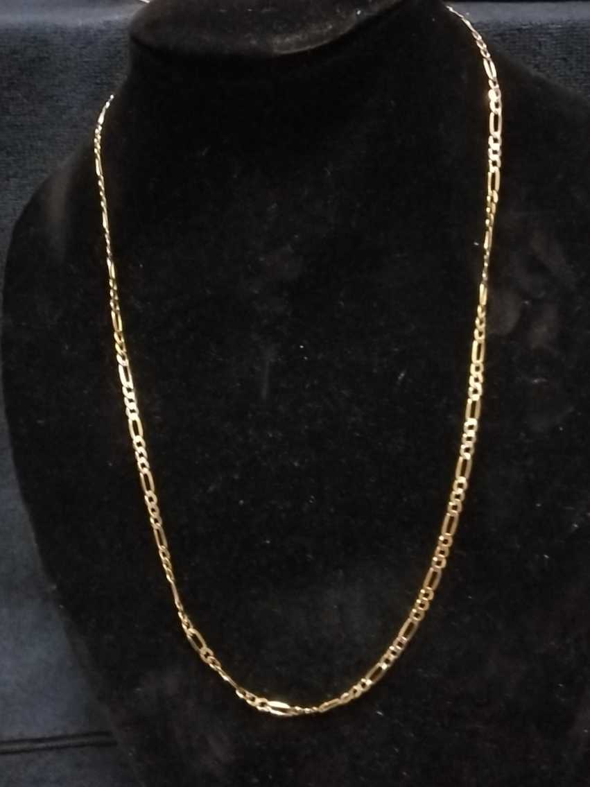 Figaro Chain - Tricolor Gold 14k (.585) 12.3 grams 22 inch