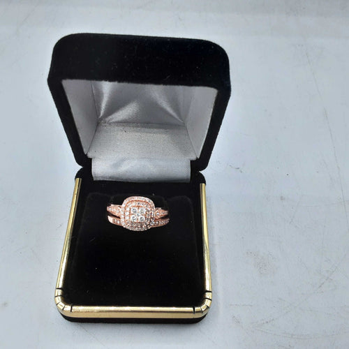 Ring - Engagement Set - Rose Gold 10k (.417) 4.5 grams Size 7