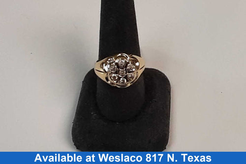 Men's Ring - Yellow Gold 10k (.417) 4.2 grams Size 9.5