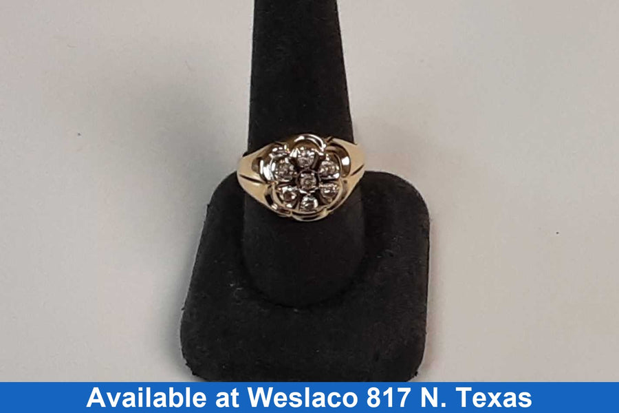 Men's Ring - Yellow Gold 10k (.417) 4.2 grams Size 9.5