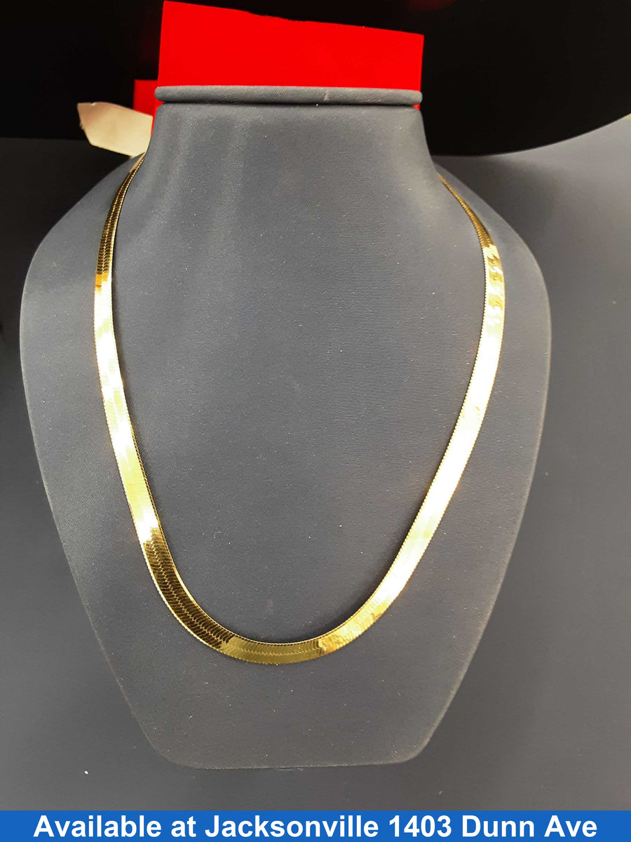 Herringbone Chain - Yellow Gold 14k (.585) 14 grams 16 inch