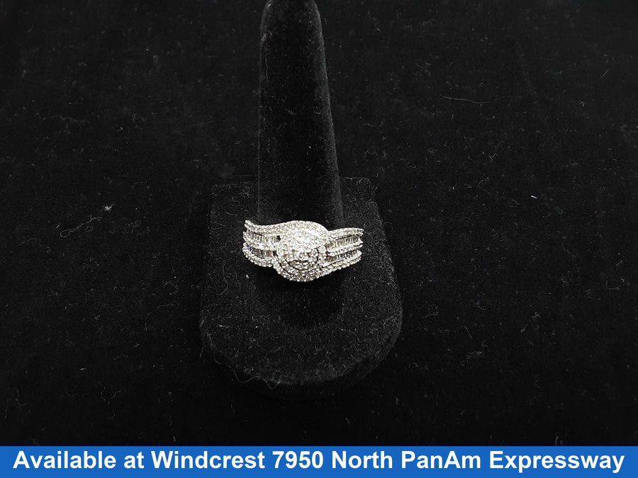 Women's Ring - White Gold 10k (.417) 5.5 grams Size 20