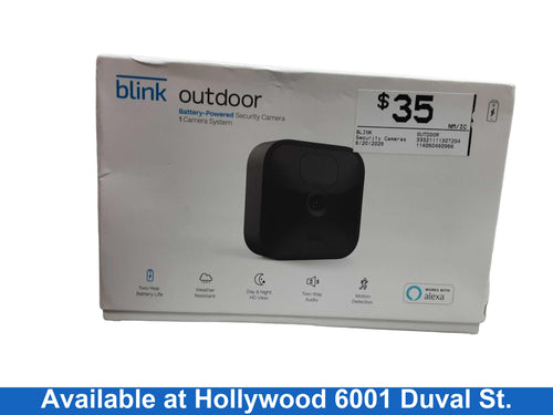 Blink Outdoor Black Security Camera Only
