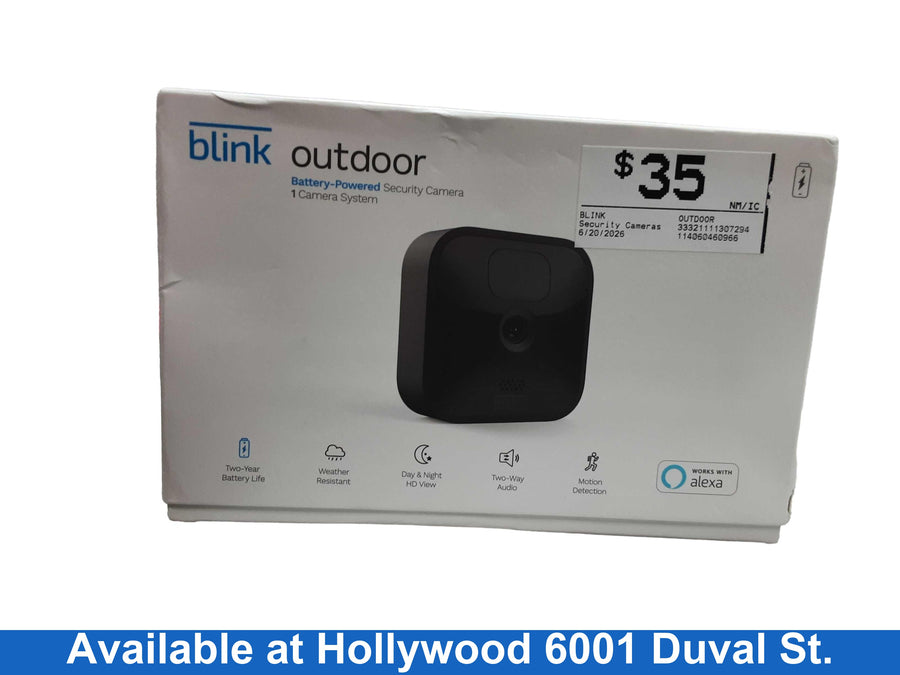 Blink Outdoor Black Security Camera Only