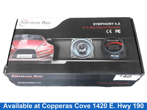 American Bass Symphony 4.0 Black Car Stero Speaker