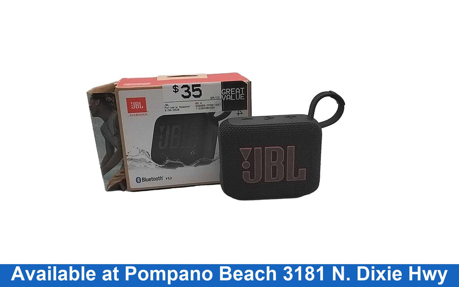 Jbl Go 4 Black Portable Speaker