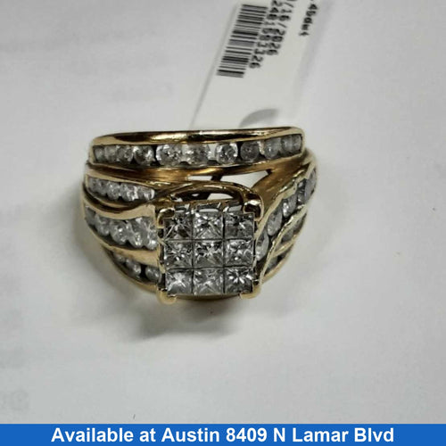 Women's Ring - Yellow Gold 10k (.417) 8.8 grams Size 10.5