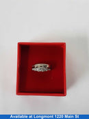 Ring - Engagement Set - White Gold 14k (.585) 5.4 grams Size 5.5