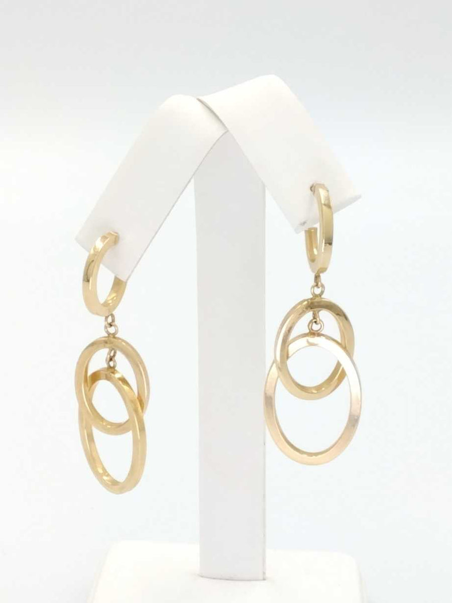 Hoop Earrings - Yellow Gold 10k (.417) 3 grams