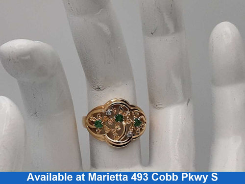 Women's Ring - Yellow Gold 10k (.417) 3.9 grams Size 7