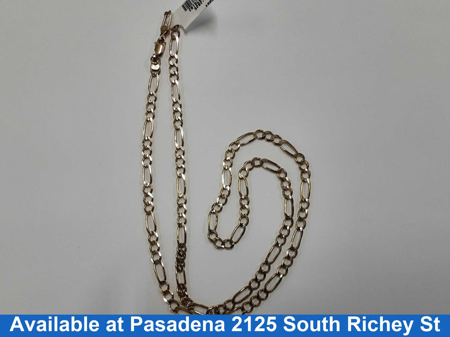 Figaro Chain - Yellow Gold 10k (.417) 12.9 grams 24 inch