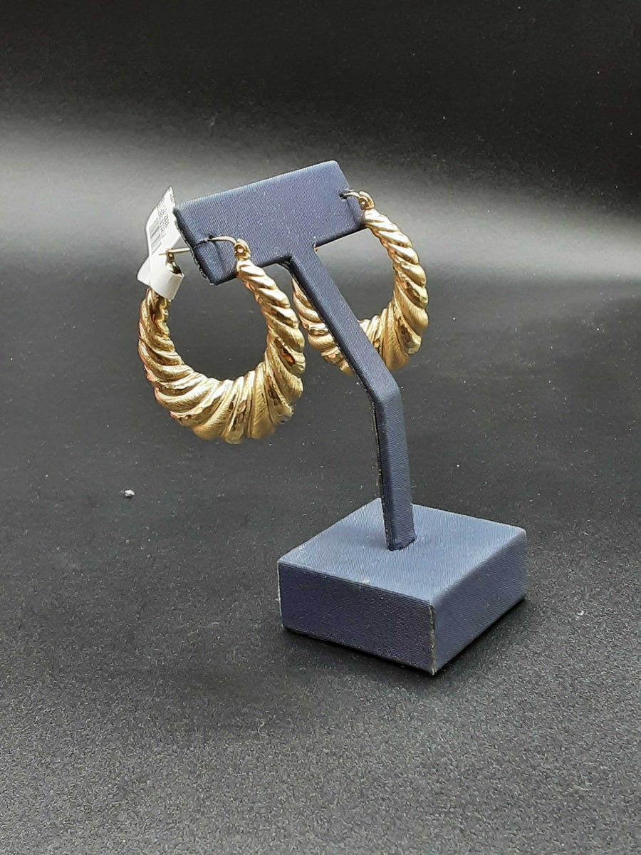 Shrimp Earrings - Yellow Gold 10k (.417) 4.7 grams