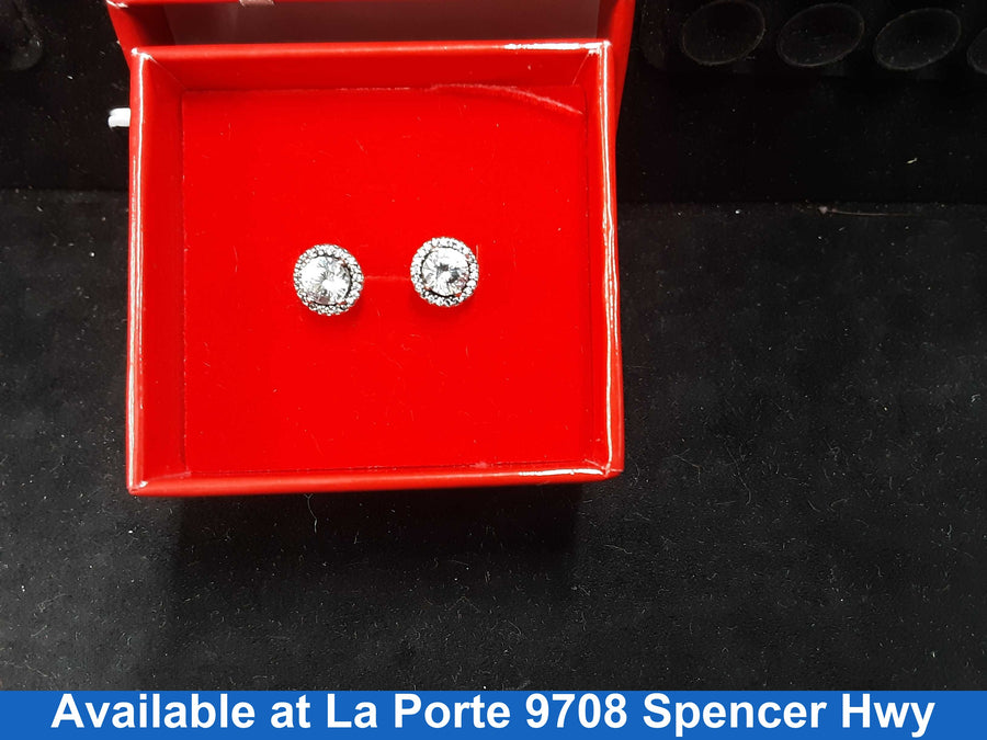 Double Stud Earring - Silver 2.1 grams