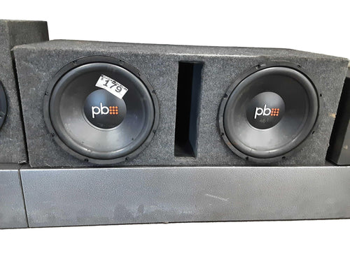 Power Bass Black Car Sub-Woofer