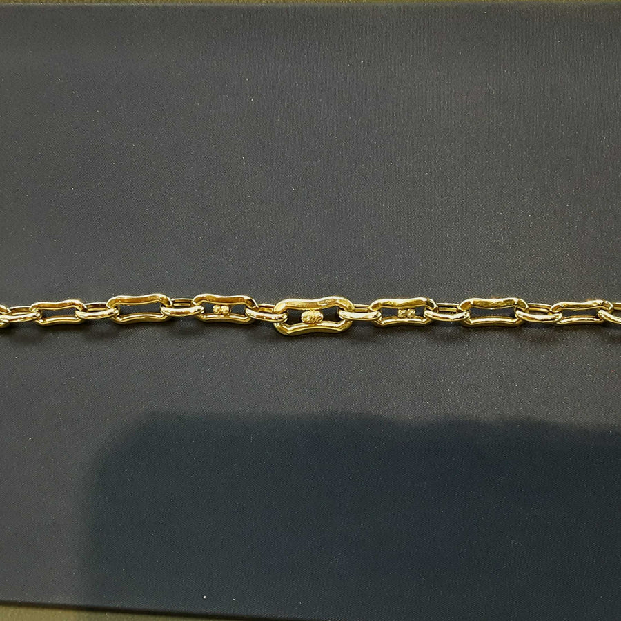 Cable Bracelet - Yellow Gold 14k (.585) 6.7 grams 14 inch