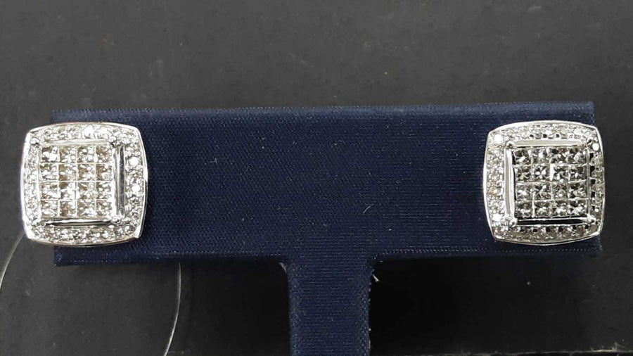 Earrings - White Gold 14k (.585) 4.8 grams