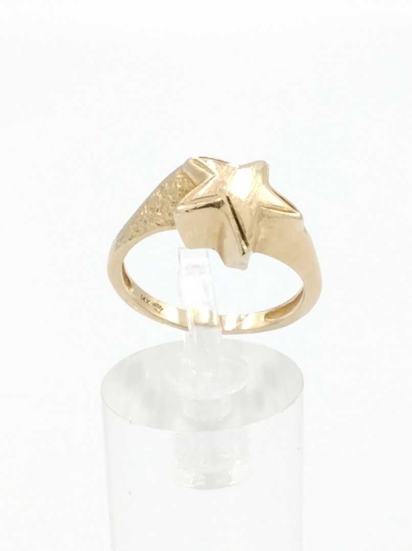 Women's Ring - Yellow Gold 14k (.585) 3.2 grams Size 7