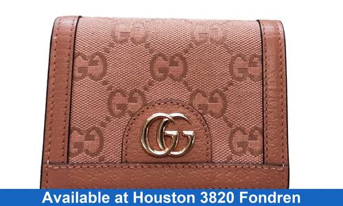 Gucci Ophidia Card Case Wallet Pink Purse / Handbag