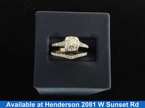 Ring - Engagement Set - White Gold 10k (.417) 3.7 grams Size 7