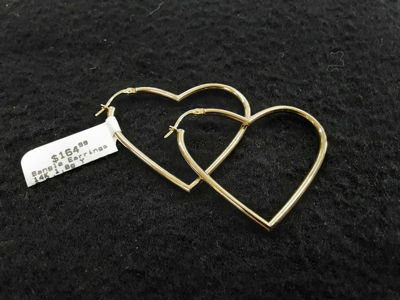 Bangle Earring Yellow Gold 14k (.585) 1.8 grams