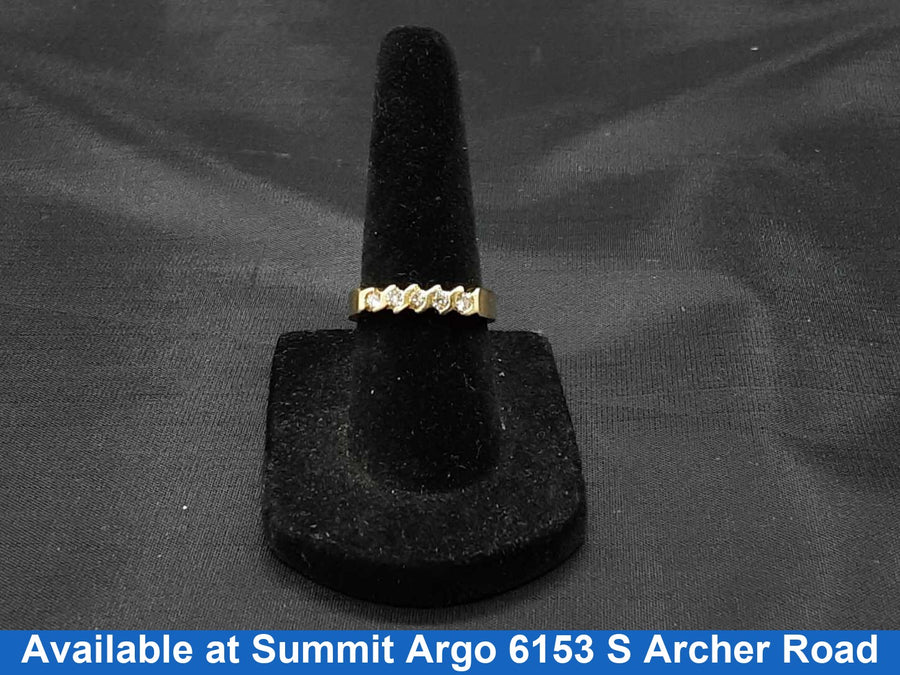 Ring - Wedding Band - Yellow Gold 14k (.585) 3.3 grams Size 5