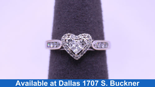Women's Ring - White Gold 10k (.417) 3.2 Grams Size 8.5
