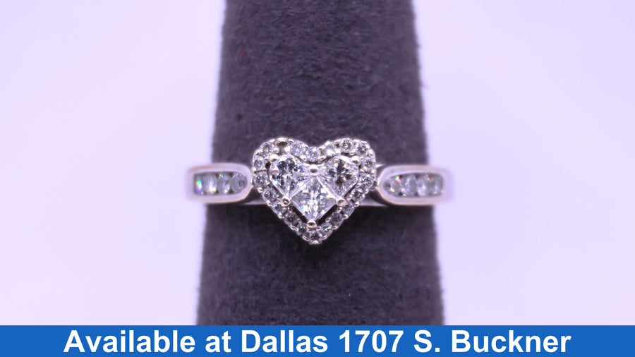 Women's Ring - White Gold 10k (.417) 3.2 Grams Size 8.5