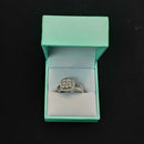 Ring - Engagement Set - White Gold 14k (.585) 6 grams Size 9.5
