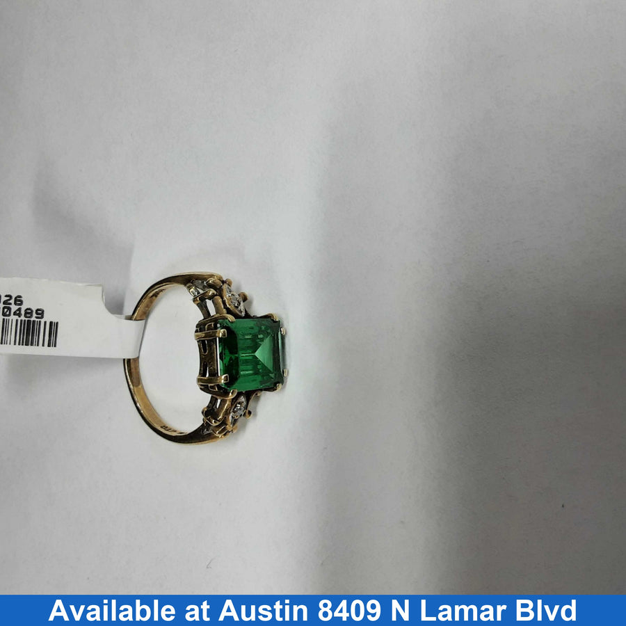 Women's Ring - Yellow Gold 10k (.417) 3.5 grams Size 10.5
