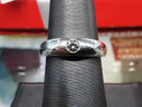 Ring - Wedding Band - White Gold 14k (.585) 6.4 grams Size 7.5
