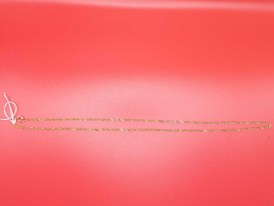 Rope Chain - Yellow Gold 18k (.750) 3.1 grams 18 inch