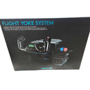 Logitech Flight Yoke System Black Computer Accessory