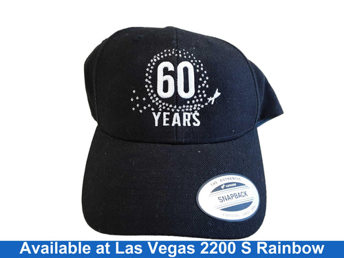 Snapback 60 Years Black Hat