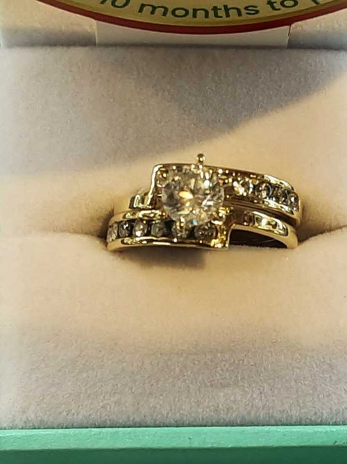 Ring - Engagement Set - Yellow Gold 10k (.417) 5.5 grams Size 7