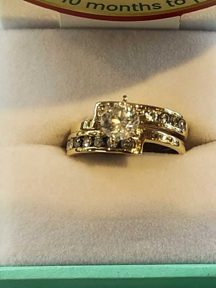 Ring - Engagement Set - Yellow Gold 10k (.417) 5.5 grams Size 7
