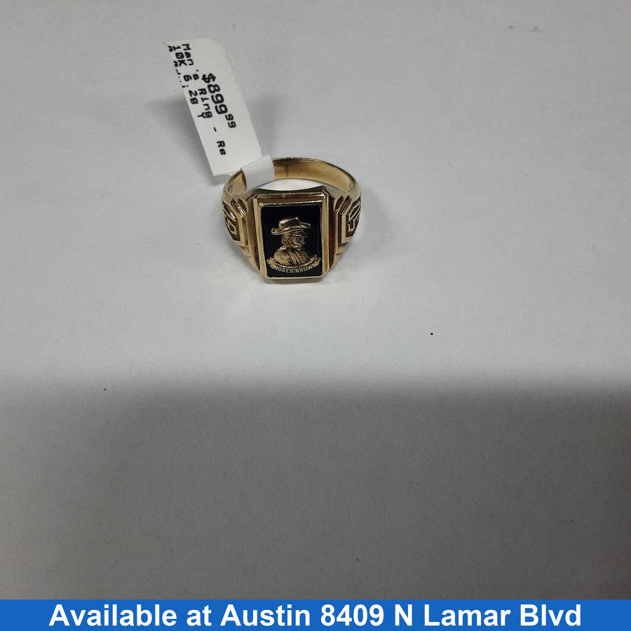Men's Ring - Yellow Gold 10k (.417) 6.2 grams Size 8.5