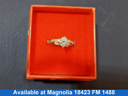 Women's Ring - Yellow Gold 10k (.417) 3.2 grams Size 8.5
