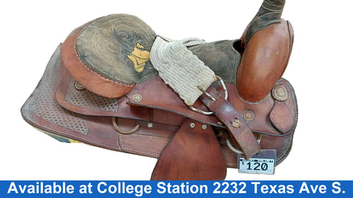 Brown Roping Saddle