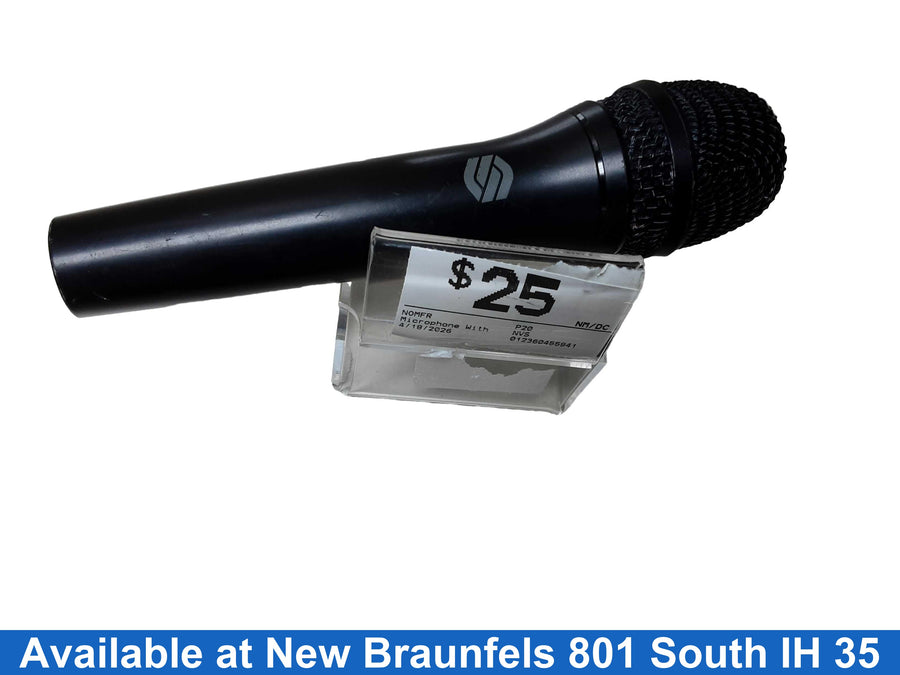 P20 Black Corded Microphone