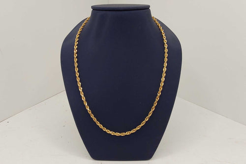 Rope Chain - Yellow Gold 14k (.585) 13.01 grams 20 inch