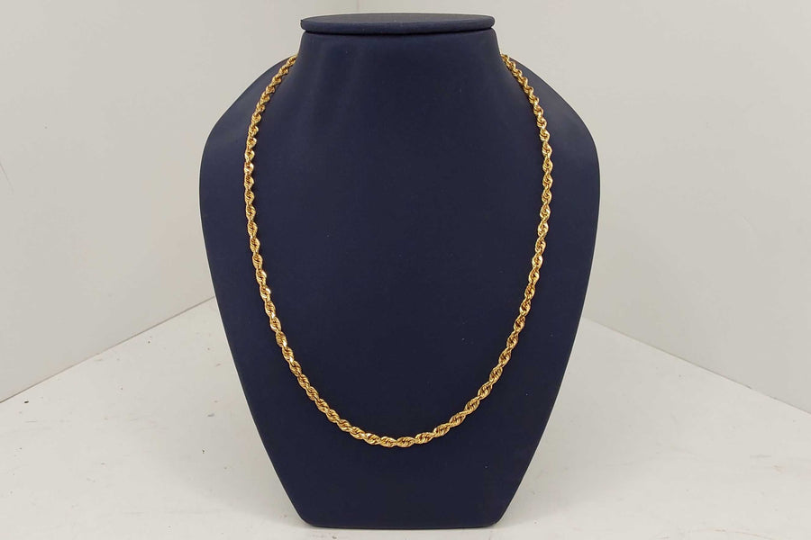 Rope Chain - Yellow Gold 14k (.585) 13.01 grams 20 inch