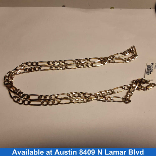 Figaro Chain - Yellow Gold 10k (.417) 22.6 grams 24 inch
