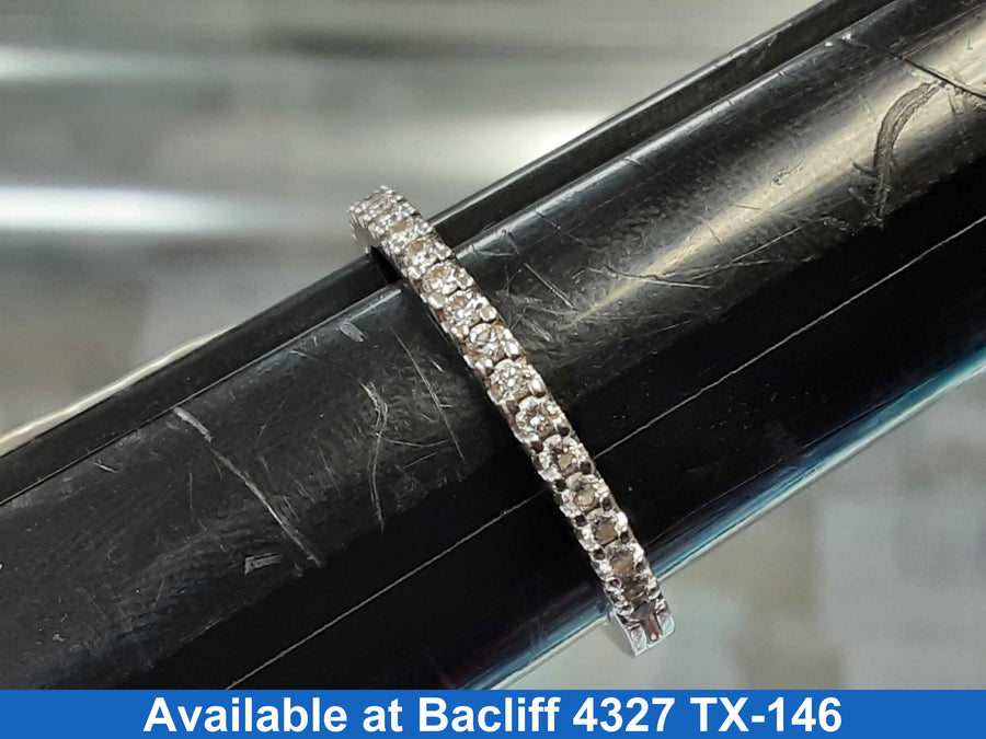 Ring - Wedding Band - White Gold 14k (.585) 2.1 grams Size 8.5