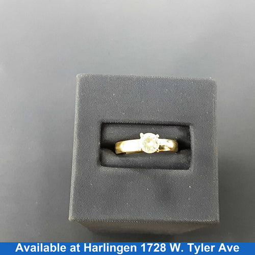 Women's Ring - Solitaire - Yellow Gold 10k (.417) 1.4 grams Size 6