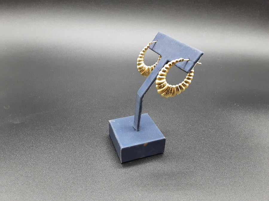 Shrimp Earrings - Yellow Gold 10k (.417) 3.3 grams