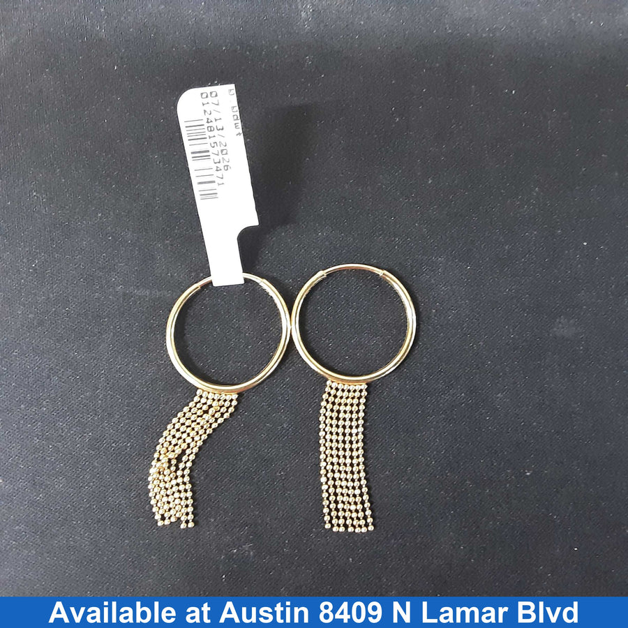 Shrimp Earrings - Yellow Gold 14k (.585) 2.7 grams