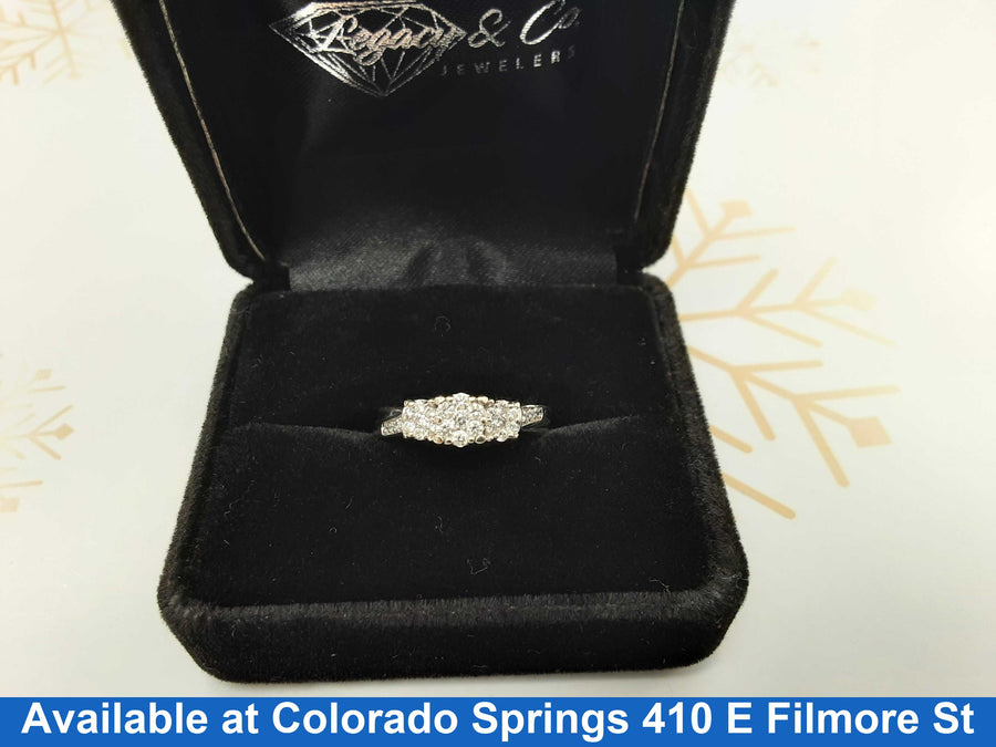 Women's Ring - Anniversary - White Gold 10k (.417) 2.4 grams Size 7