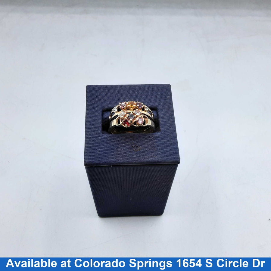 Women's Ring - Yellow Gold 14k (.585) 6 grams Size 7.5